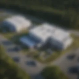 Aerial view of Alaska showcasing remote health care facilities