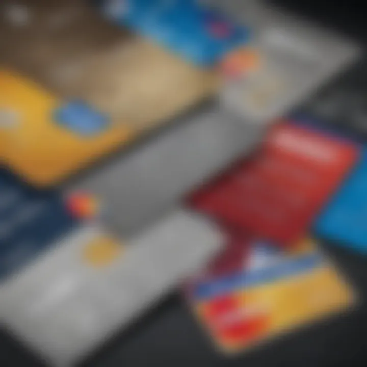 A collection of airline rewards credit cards showcasing unique designs and benefits.