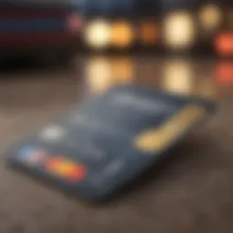 Credit card showcasing international travel benefits