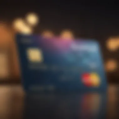 Cashback credit card with vibrant design