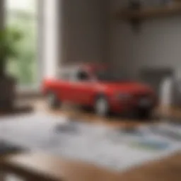 Home insurance policy documentation laid out on a table