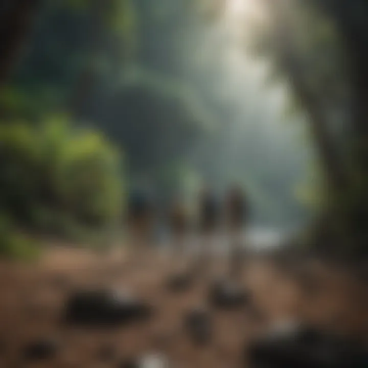 Group of travelers enjoying an adventurous outdoor activity in Hawaii