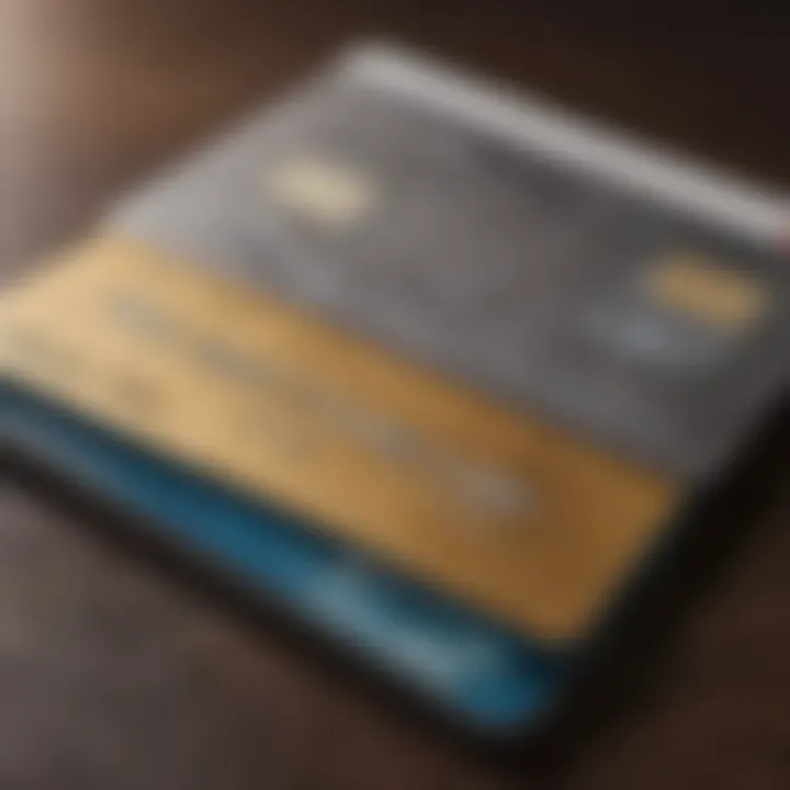 A close-up view of a premium credit card with travel benefits highlighted