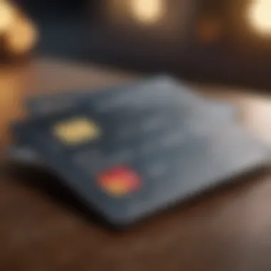 Credit card showcasing premium rewards features.