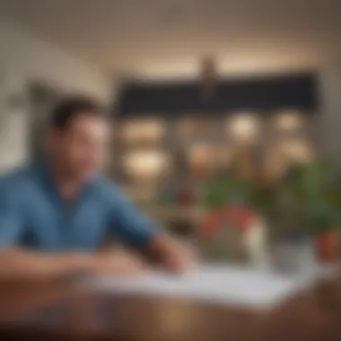 Evaluating Home Loan Choices Single individual reviewing home loan options