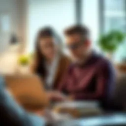 A teacher reviewing car insurance options on a laptop