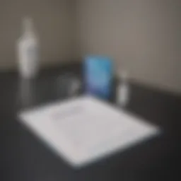 Cologuard test kit displayed with informational brochure