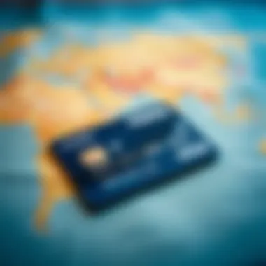 Using Credit Cards Abroad Credit card on a global map