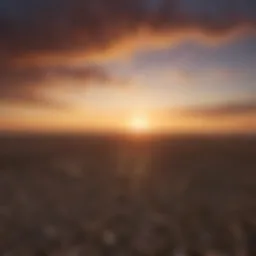 Scenic view of Nampa, Idaho skyline at sunset