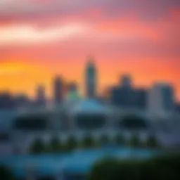 Tallahassee skyline showcasing the blend of modern and historic architecture