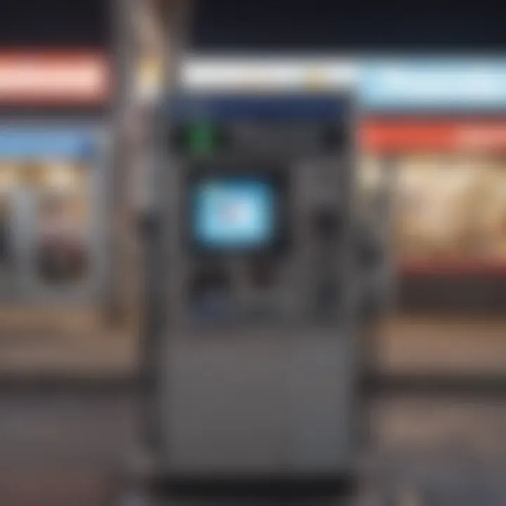 ATM located within a gas station convenience store