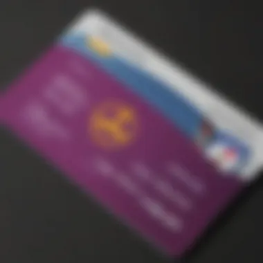 A close-up of a membership card with health and fitness symbols