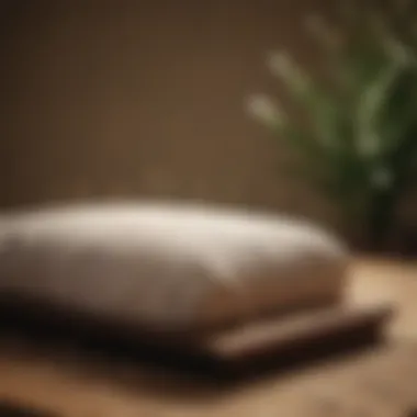 Acupuncture needles arranged on a tranquil treatment table.