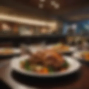 A beautifully arranged table at a Marriott restaurant.