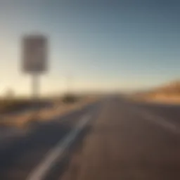 Speed limit sign on a California highway