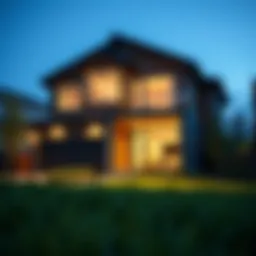 Modern home showcasing mortgage potential