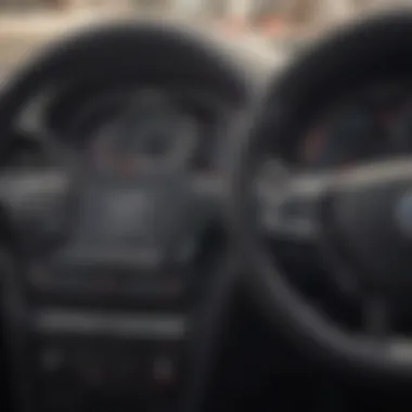 A close-up of a car dashboard displaying financing options