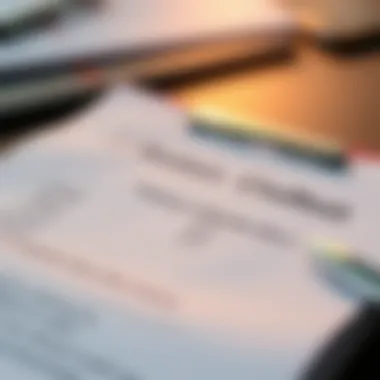 Close-up of a checklist for vehicle sale preparations