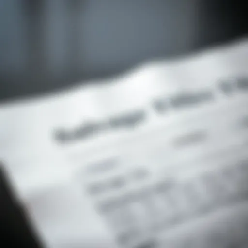 Detailed view of a salvage title document