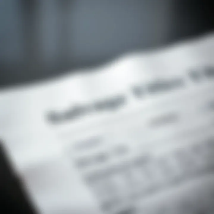 Detailed view of a salvage title document