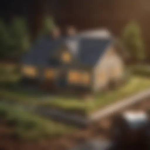 A detailed infographic illustrating different types of mortgage loans for land acquisition