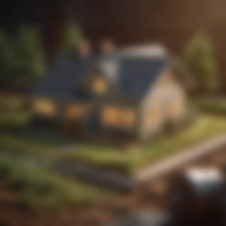 A detailed infographic illustrating different types of mortgage loans for land acquisition