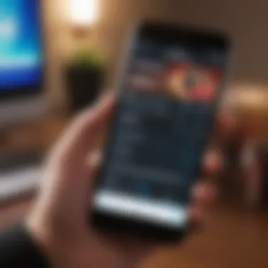 A close-up of a smartphone displaying a Ticketmaster app interface