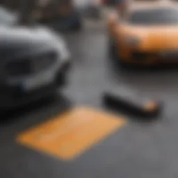 A secured credit card on a table with a car rental agreement.