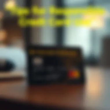 Graphic depicting tips for responsible credit use.