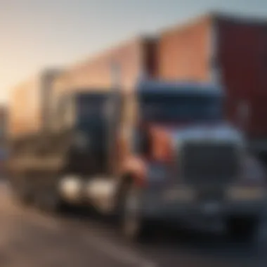 A transport truck loaded with vehicles ready for relocation