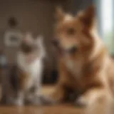 A happy dog and cat together representing the bond of pet ownership