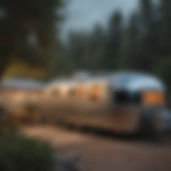 An infographic showcasing various types of Airstream trailer insurance coverage.