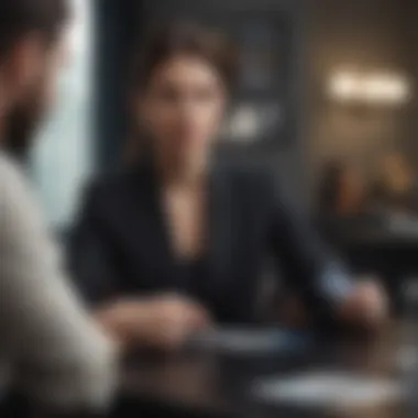 Strategic Financial Management with High-Tier Cards A financial advisor discussing credit management strategies with clients.