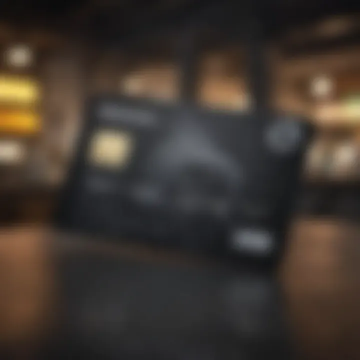 Conceptual image depicting the market positioning of the Black Metal Mastercard in the financial ecosystem.