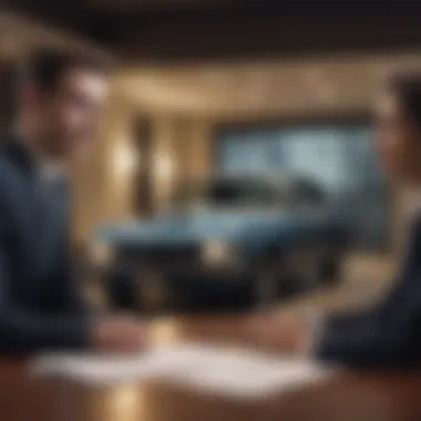 Effective Negotiation Strategies with Insurance Companies A negotiation meeting between an individual and an insurance agent.