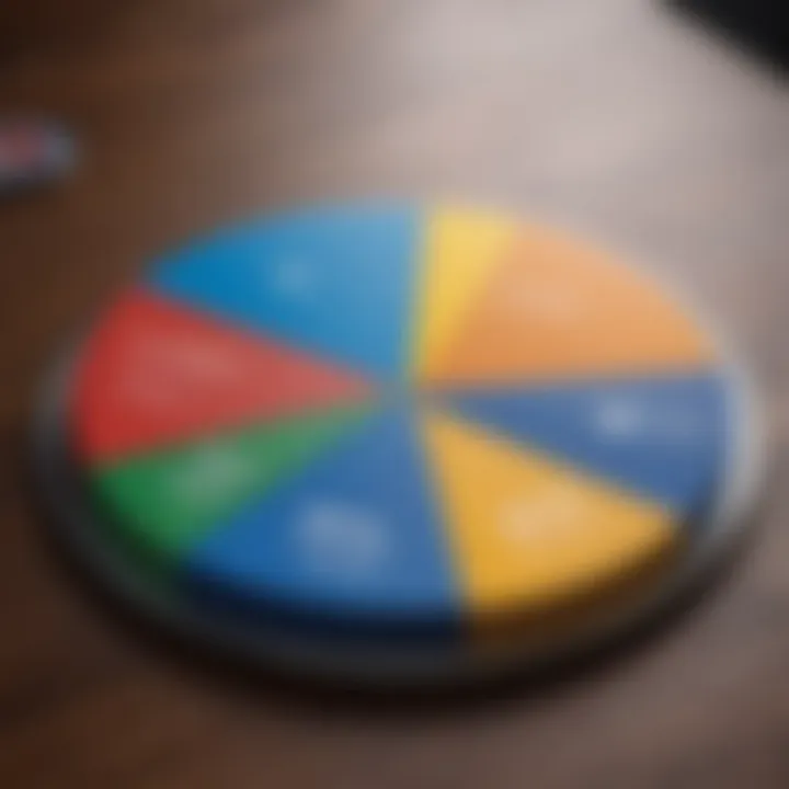 Pie chart illustrating risk management strategies for joint credit cards