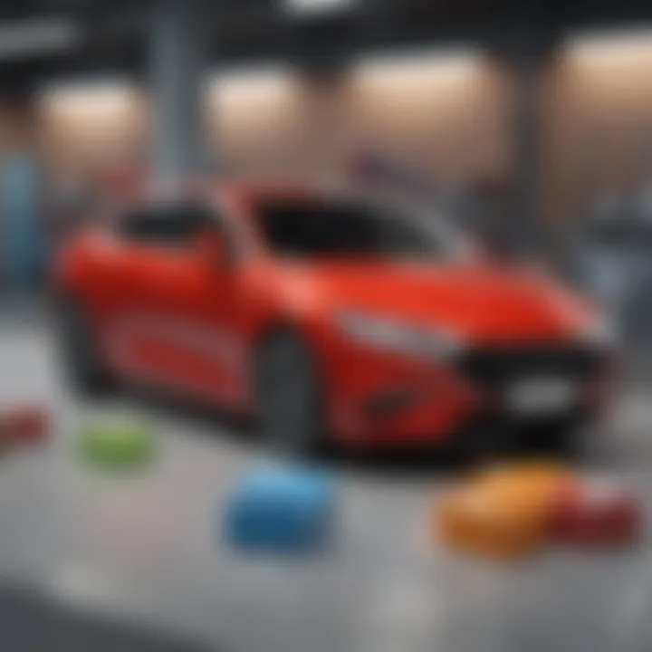 Graph depicting market trends in car color popularity