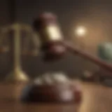 A gavel symbolizing legal proceedings related to license suspension