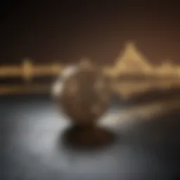 Conceptual representation of a line of credit with financial symbols