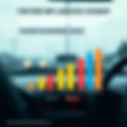 Graph showing the impact of various factors on student car insurance costs