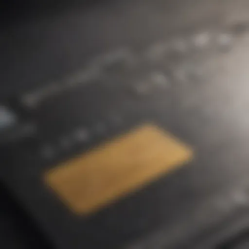 Close-up view of a chip and pin credit card showcasing its unique features