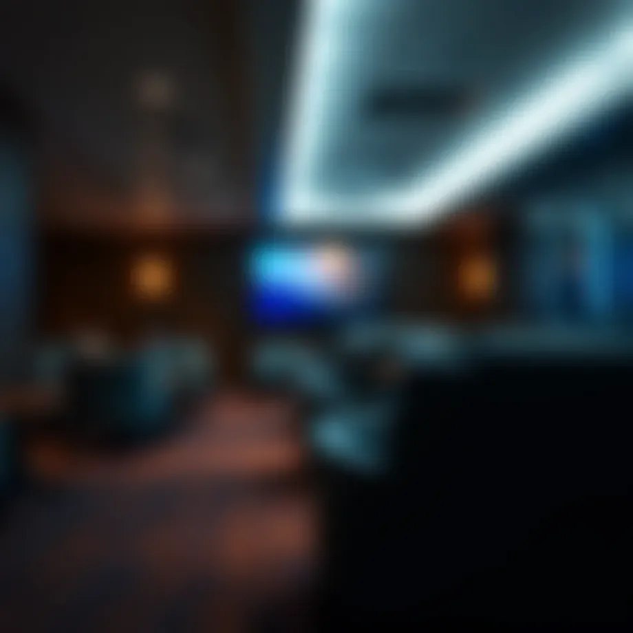 Lounge interior showcasing comfort and luxury