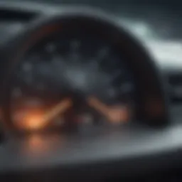 Illustration of a VIN number highlighted on a vehicle dashboard