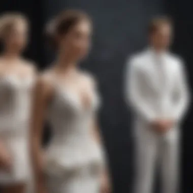 Chic Attire Choices for a Dream Wedding Stylish wedding attire displayed on mannequins